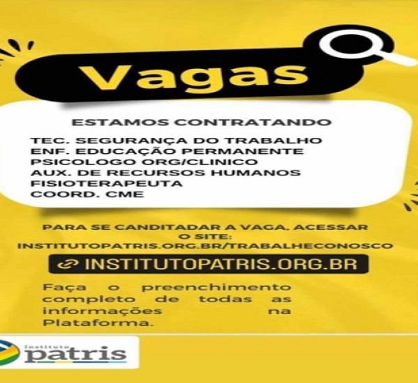 Estamos contratando!